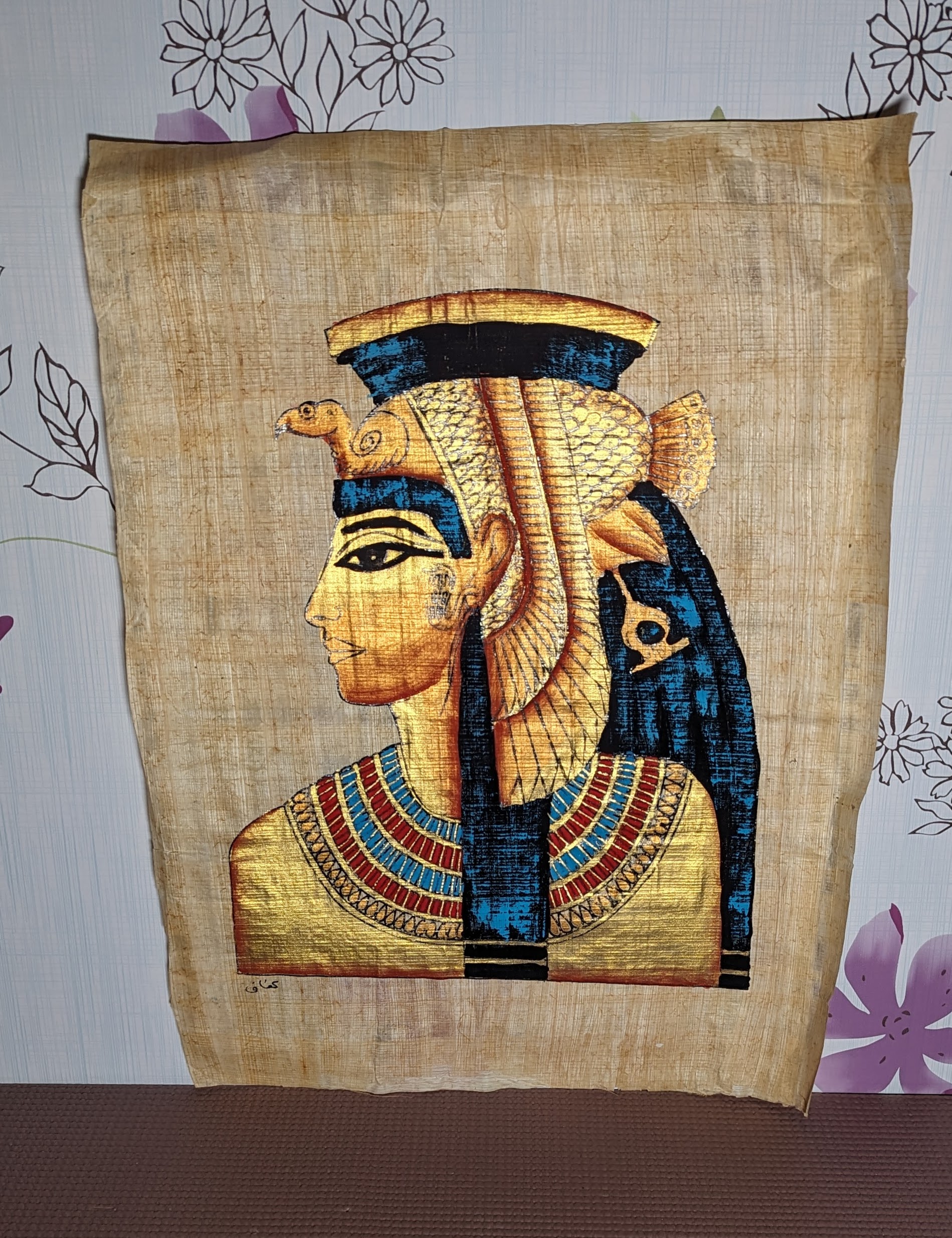 Egyptian Cleopatra Hand-made Papyrus - unframed