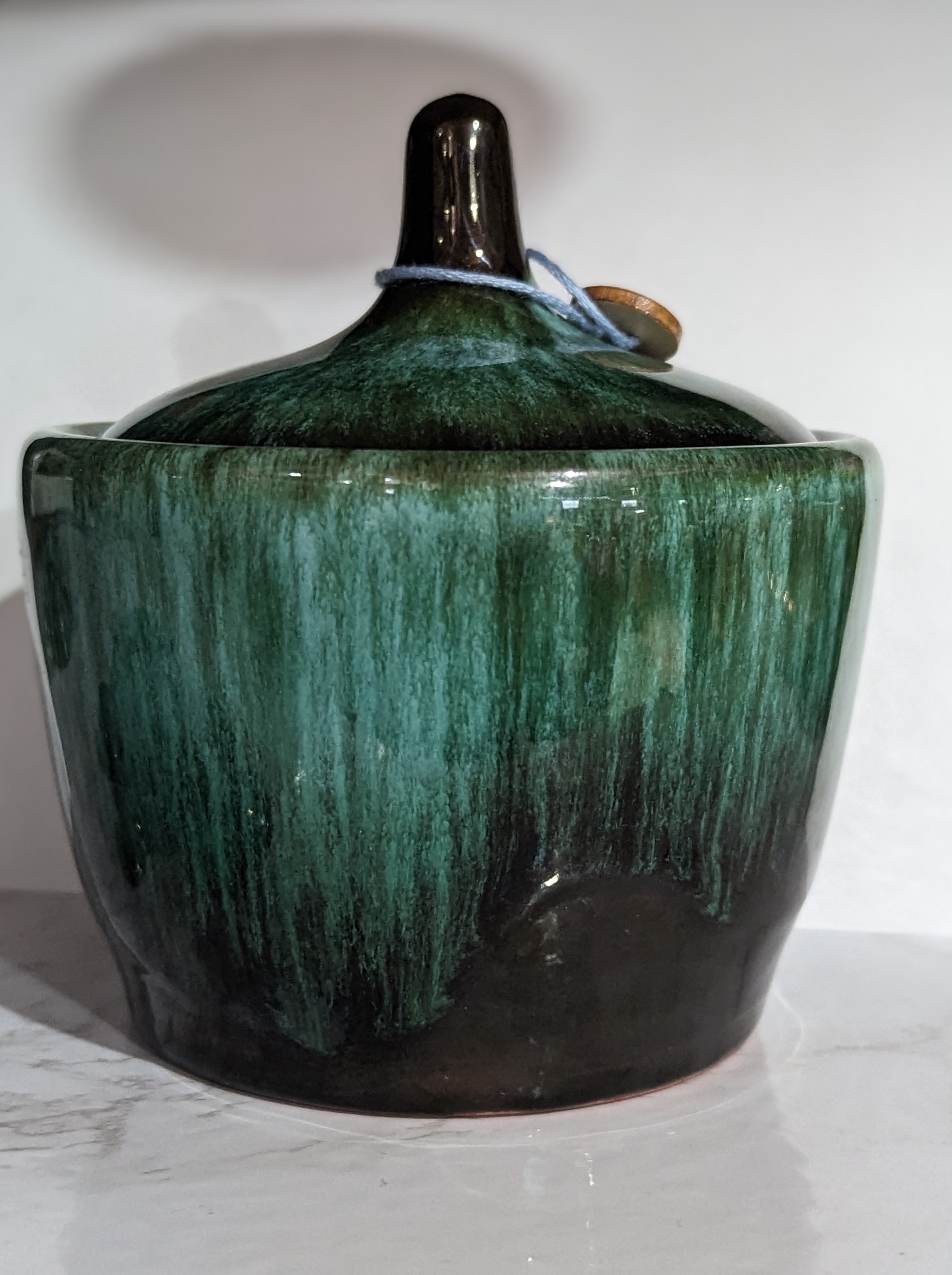 Blue Mountain Pottery - Green Sugar Dish